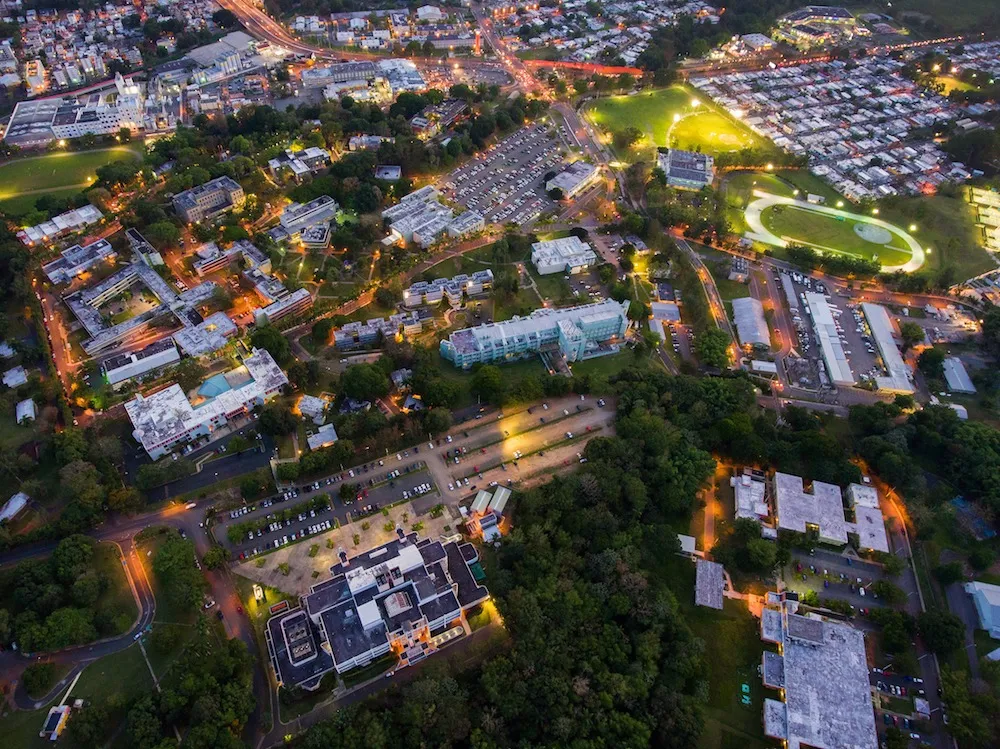 Aerial view of the UPRM campus